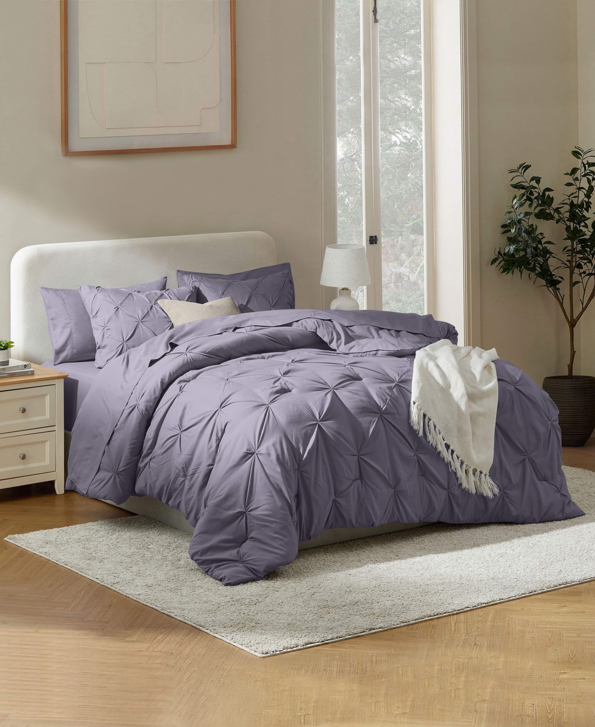 Nestl Luxury Soft Pinch Pleat 7-pc. Comforter Set, California King
