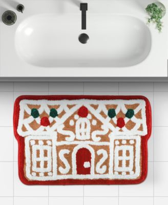 Gingerbread House Bath Rug, 20" x 32"