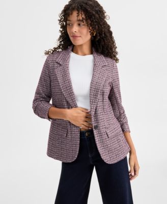 Women's Boyfriend-Fit Layered-Look Blazer
