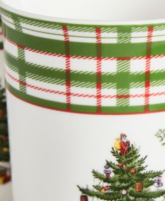 Christmas Tree Annual 5-Piece Mug &amp; Tin Coaster Set