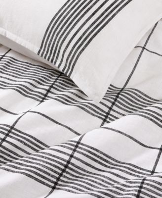 Brooklyn Heights Striped Cotton 3-Piece Comforter Set, Full/Queen
