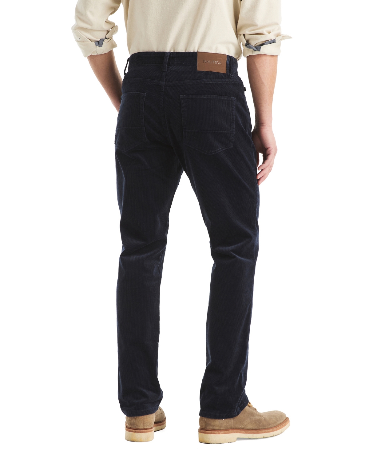 Nautica Men's Straight Fit Corduroy Pants In Blue