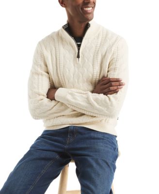 Men's Cable Long Sleeve Sweater