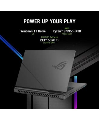 16" ROG Strix G16 Gaming Laptop AMD Ryzen 9 9955HX3D Processor 32GB RAM NVIDIA GeForce RTX 5070 Ti Laptop GPU 1TB SSD Storage