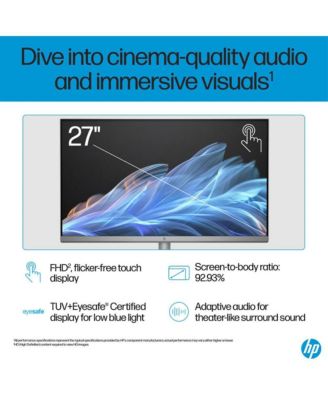 27" OmniStudio Touchscreen All-In-One Desktop - Intel Core U7-155H - Intel Arc Graphics - 16GB/1TB - Windows 11 Home - Meteor Silve