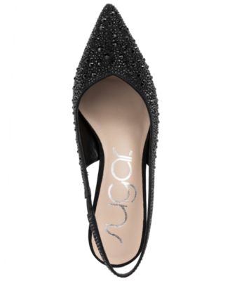 Women's Dazzy Slingback Rhinestone Dress Pumps