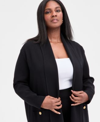 Plus Size Structured Duster Cardigan, Macy's Exclusive 