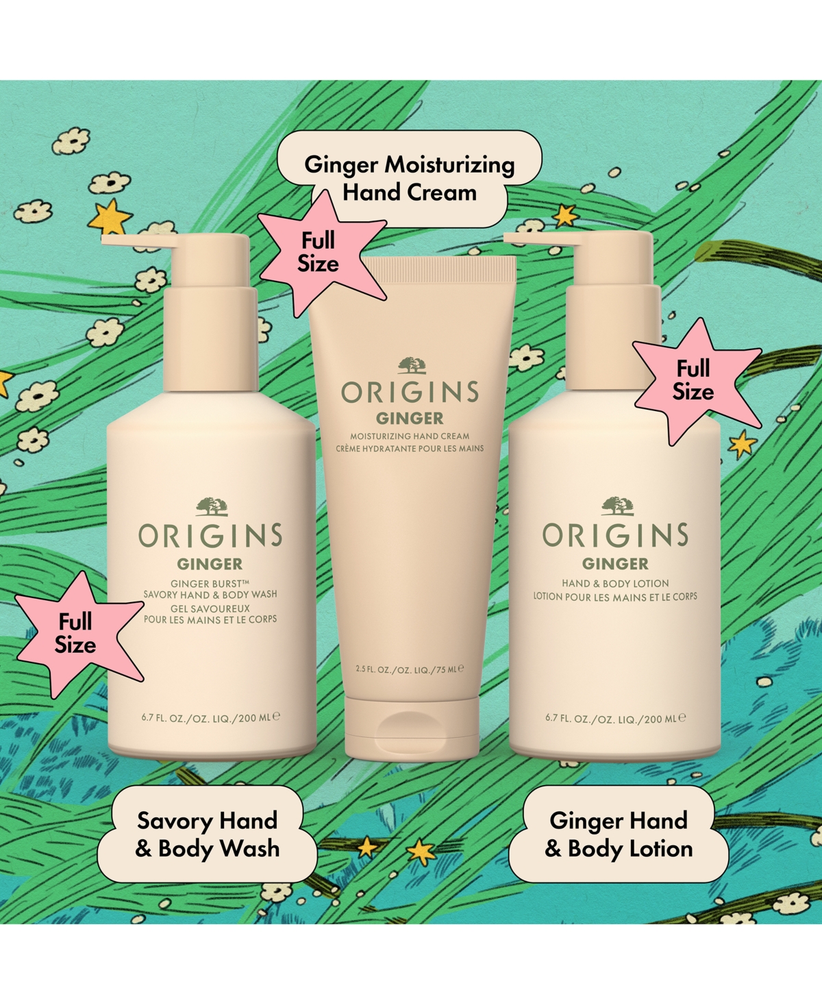 Origins 3-pc. Ginger Body-indulging Essentials Gift Set In Transparent