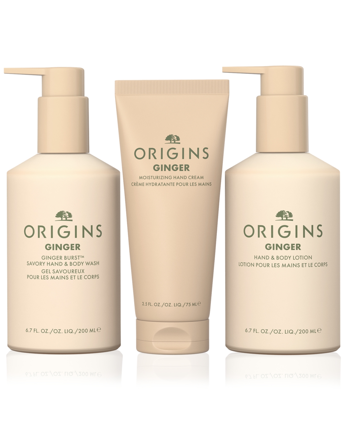 Origins 3-pc. Ginger Body-indulging Essentials Gift Set In Transparent