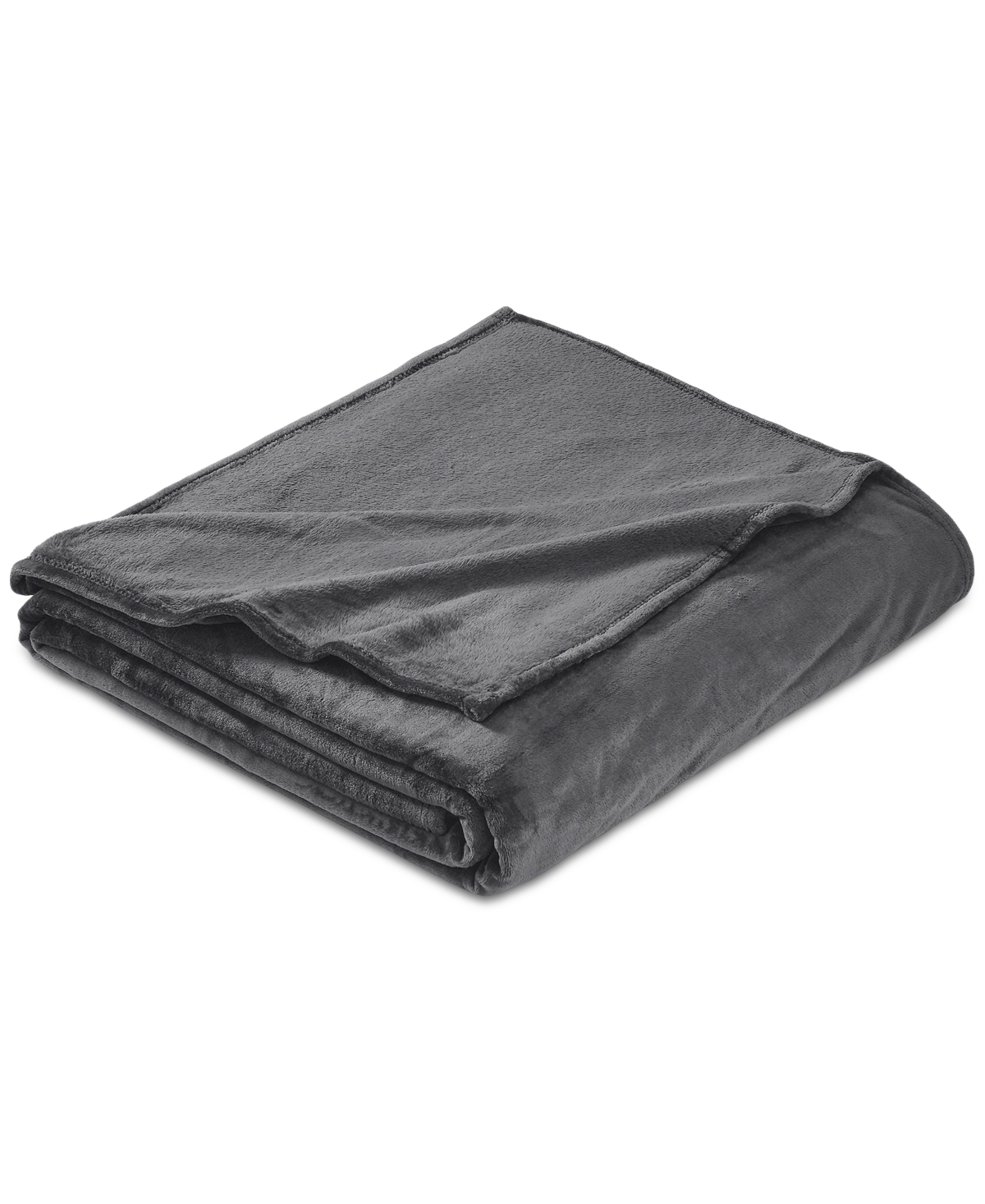 Chalet Decor Velvety Soft Plush Blanket, Twin In Gray
