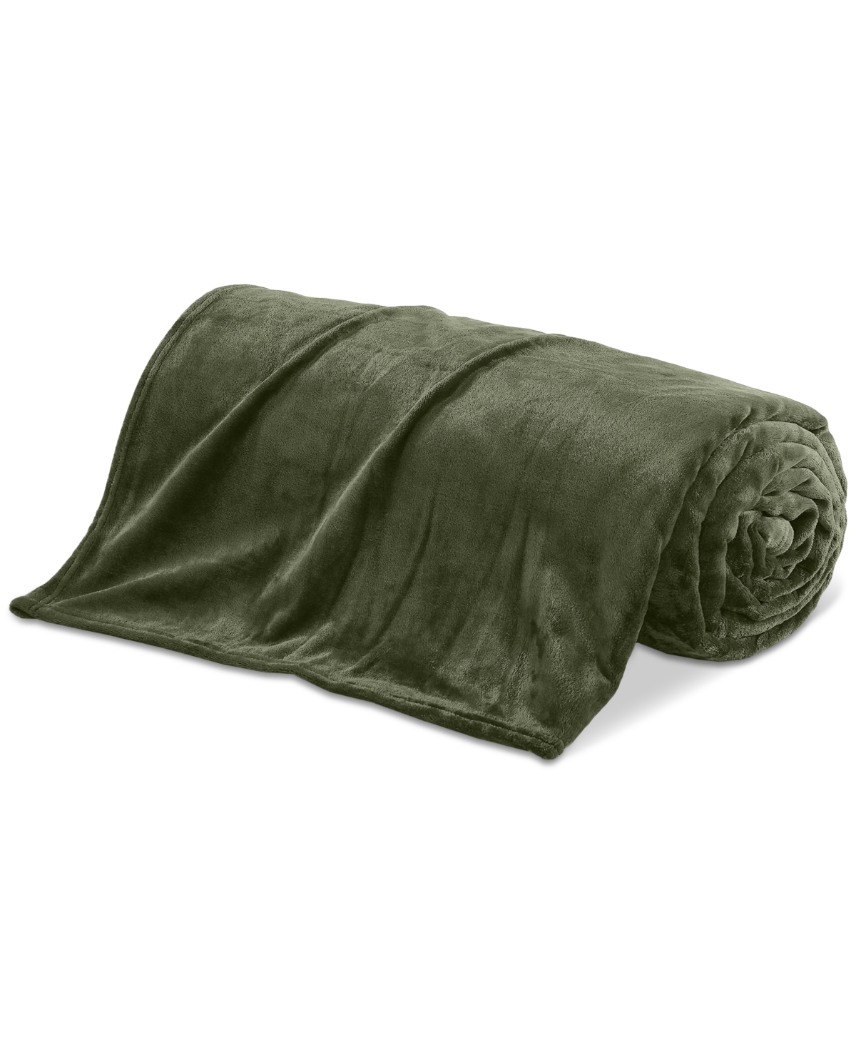 Chalet Decor Velvety Soft Plush Blanket, Twin In Green