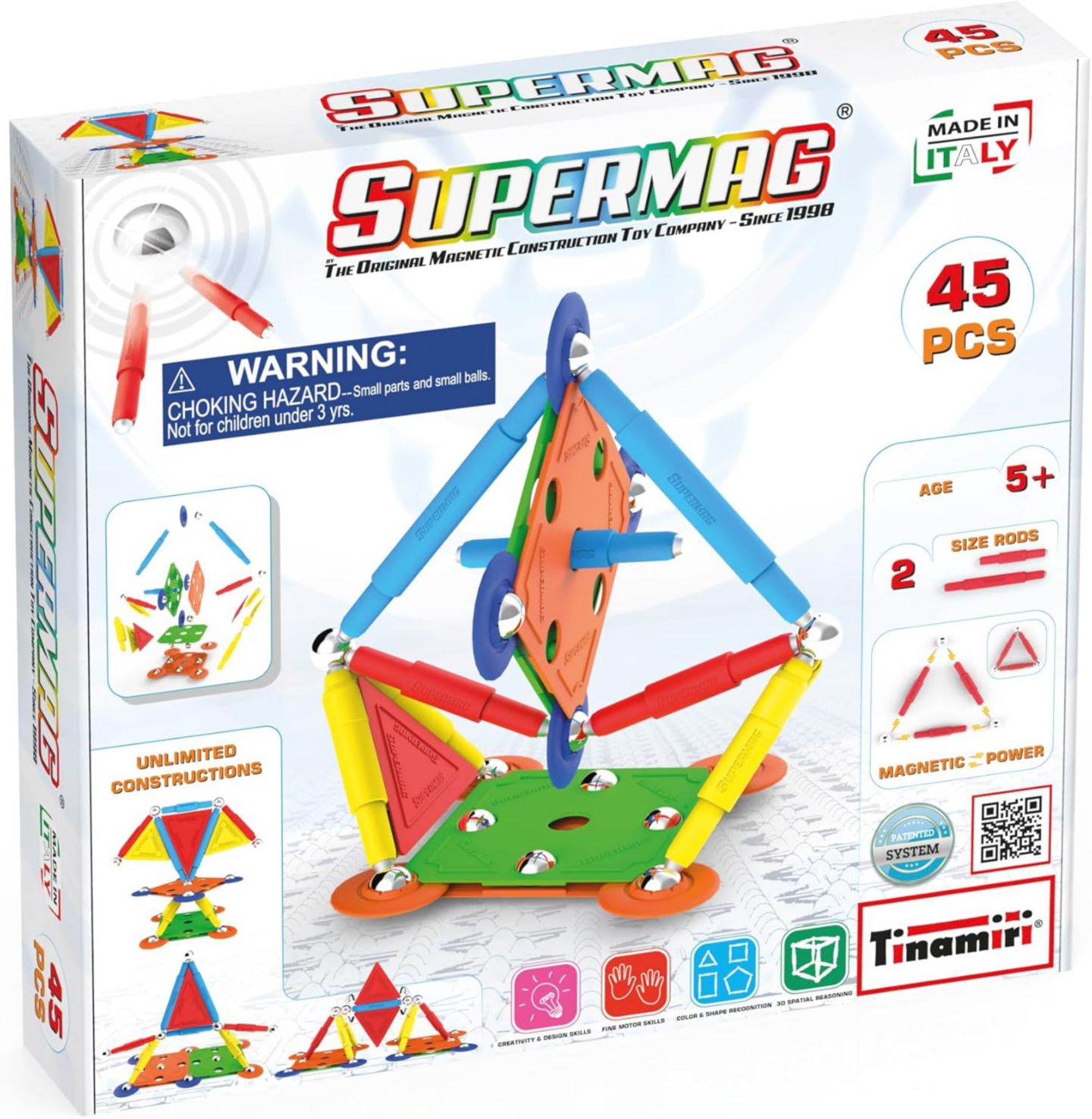 Детский конструктор Tinamiri SuperMag Multicolor 45, цвет: Open Miscellaneous — фото 1