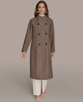 Women's Buttoned Maxi Wool-Blend Coat