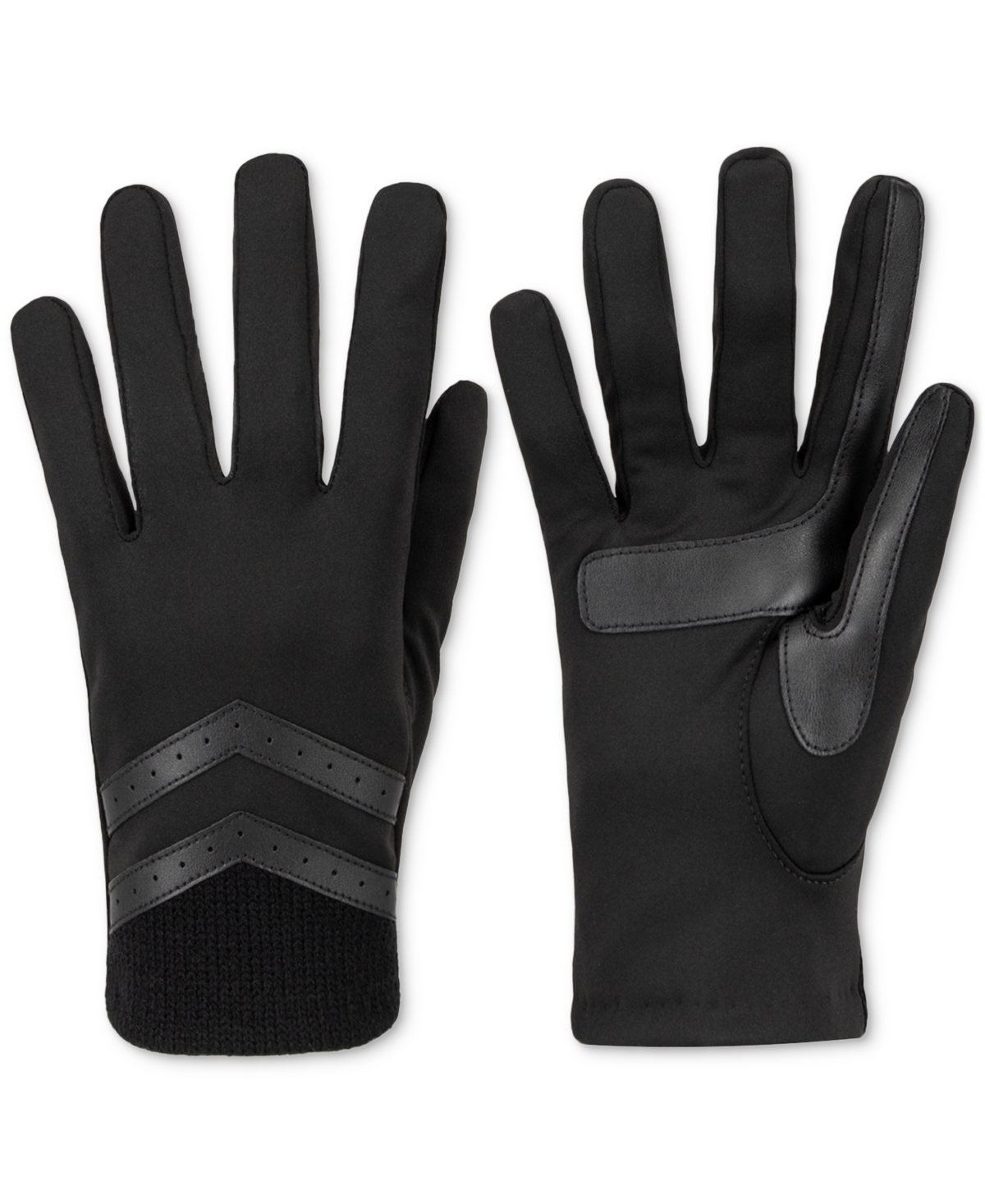 Isotoner Signature Women's Rib-Knit Fleece-Lined Gloves