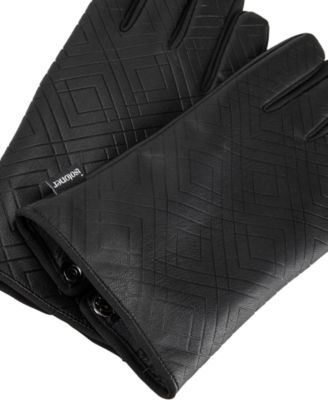 Gem SmarTouch&reg; Faux-Leather Gloves