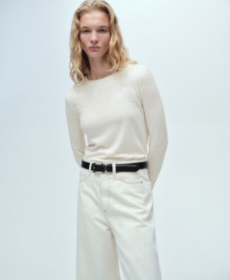 Women's Wool-Blend Round-Neck Sweater