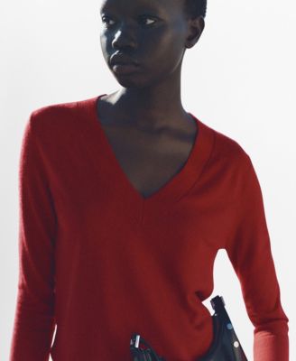 Women's V-Neck Knit Sweater