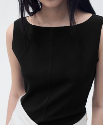 Women's Boat-Neck Knitted Top