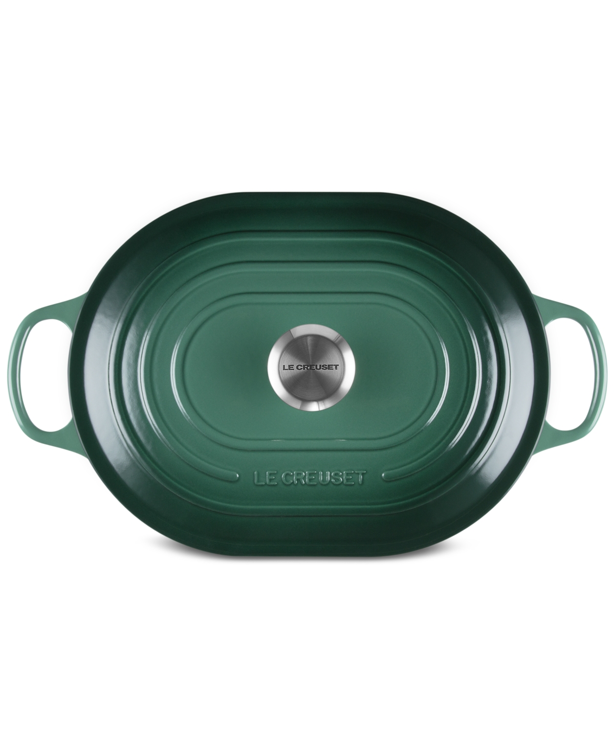 Le Creuset Enameled Cast Iron Signature 3.75-quart Oblong Dutch Oven With Lid In Green