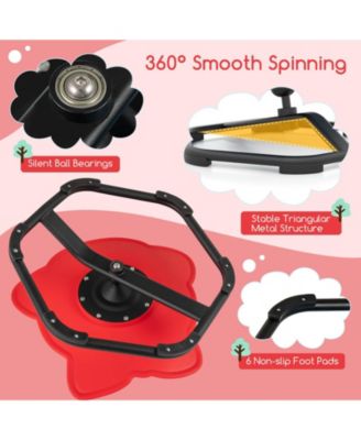 Kids Sensory Swivel Chair with Non-Slip Metal Base for Autistic Kids Indoor Outdoor