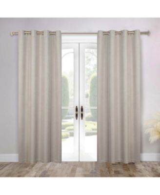 Nyan Textured Polyester 100% Blackout Grommet Curtain Panels, Set of 2