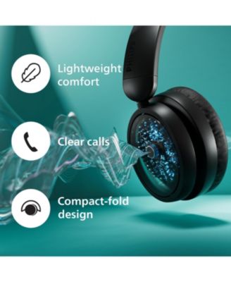 H5209 Wireless Headphones,Over-Ear Bluetooth Headphones with Dynamic Bass, 65H Battery Life, Fast charging, Bluetooth 5.3, Black