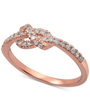 image of Diamond Knot Band (1/4 ct. t.w.) in 14k Rose, Yellow or White Gold