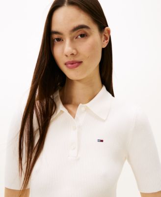 Women's Fit and Flare Polo Mini Dress