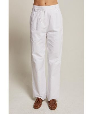 Women's Erin Straight Leg Linen Trousers Success
