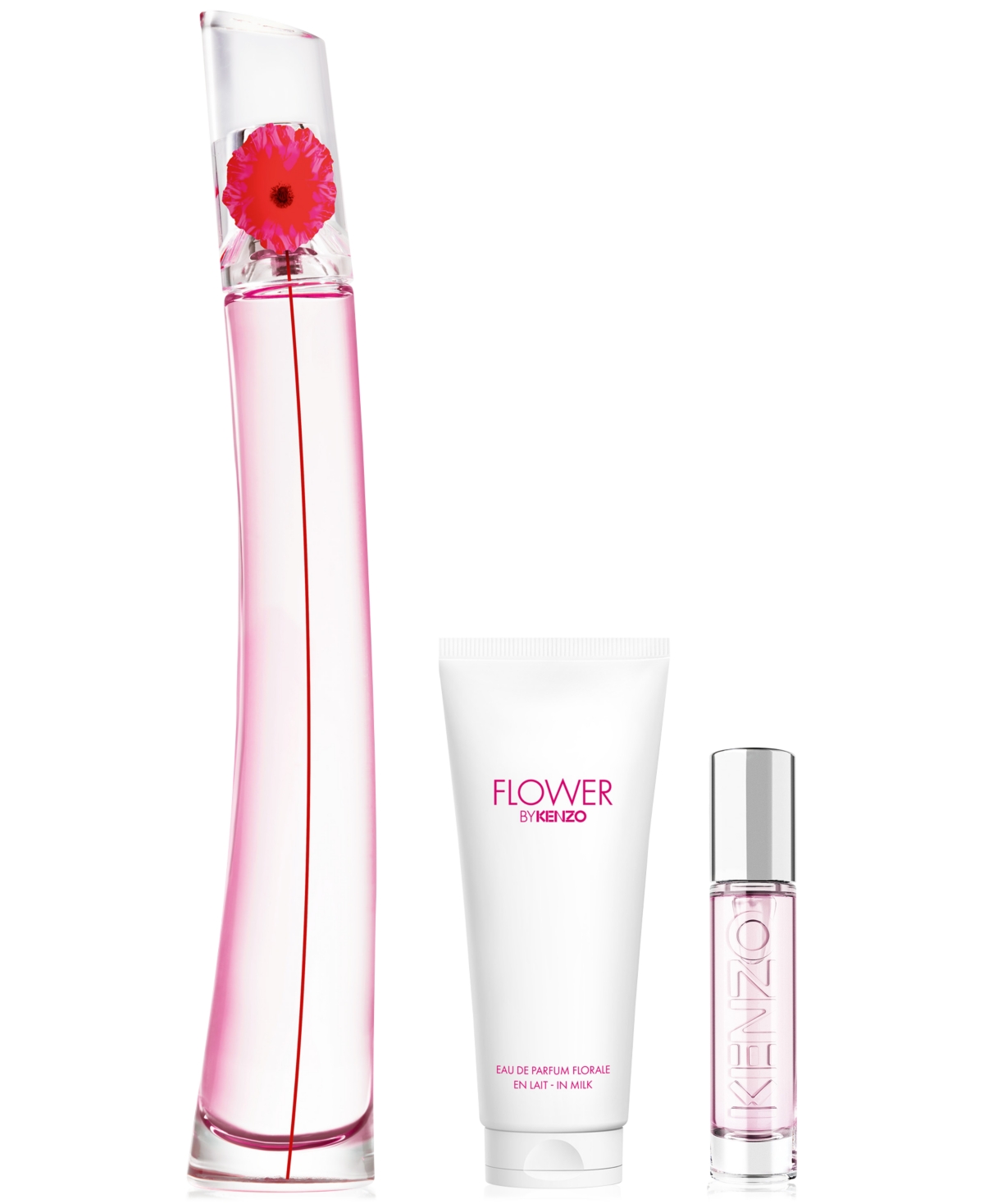 Kenzo 3-pc. Flower By  Poppy Bouquet Eau De Parfum Gift Set In Transparent