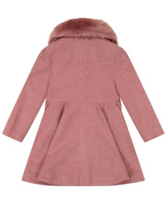 Toddler and Little Girls Tweed Princess Dress Coat