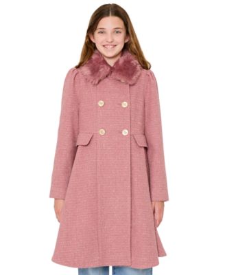 S Rothschild Big Girls' Tweed Princess Dress Coat