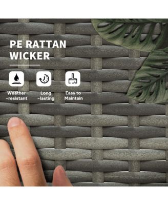 Pool Furniture, 2 Lounge Chairs & Table, Wheels, Dark