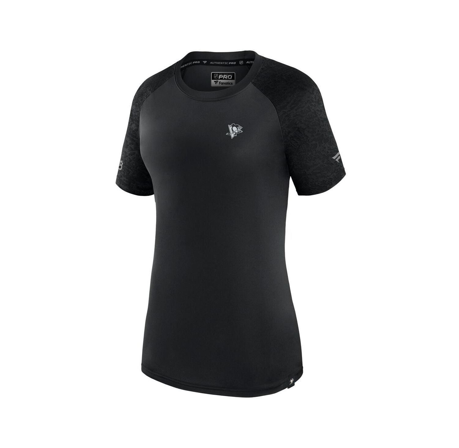 Women's Black Pittsburgh Penguins Authentic Pro Tech T-Shirt