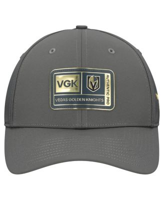 Men's Gray Vegas Golden Knights Authentic Pro Training Camp Flex Hat