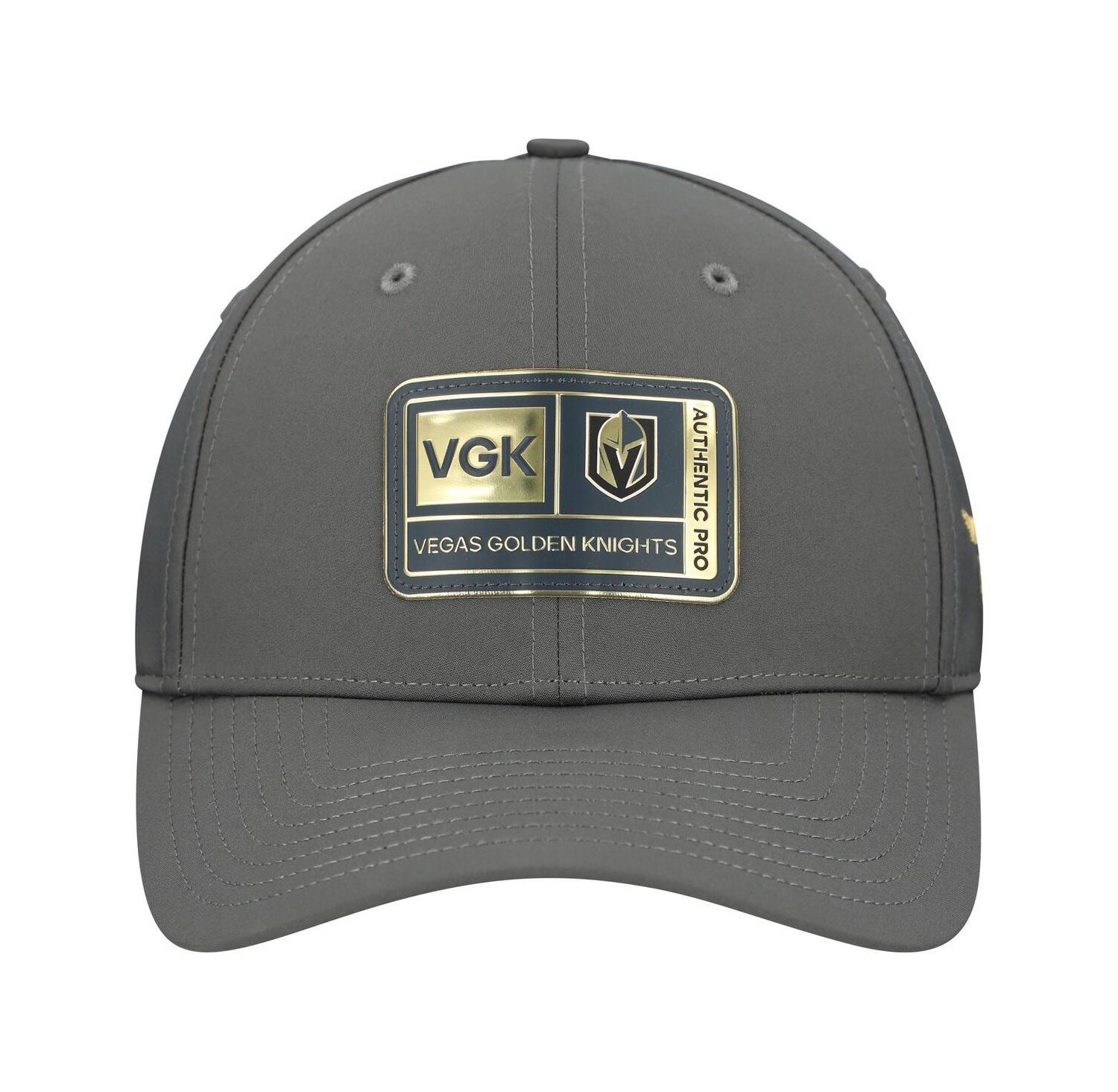 Men's Gray Vegas Golden Knights Authentic Pro Training Camp Flex Hat