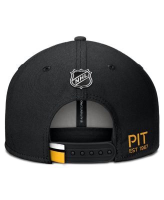Men's Black Pittsburgh Penguins Authentic Pro Prime Snapback Hat