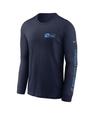 Men's Navy Tennessee Titans All Out Long Sleeve T-Shirt