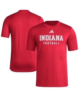adidas - Men's Crimson Indiana Hoosiers Locker Practice Football Pre-Game T-Shirt
