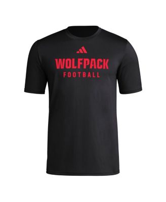 Men's Black NC State Wolfpack Locker Practice Football Pre-Game T-Shirt