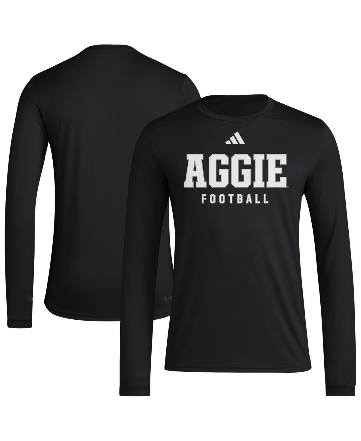 Adidas Originals Men's Black Texas A&m Aggies Locker Practice Football Pre-game Long Sleeve T-shirt