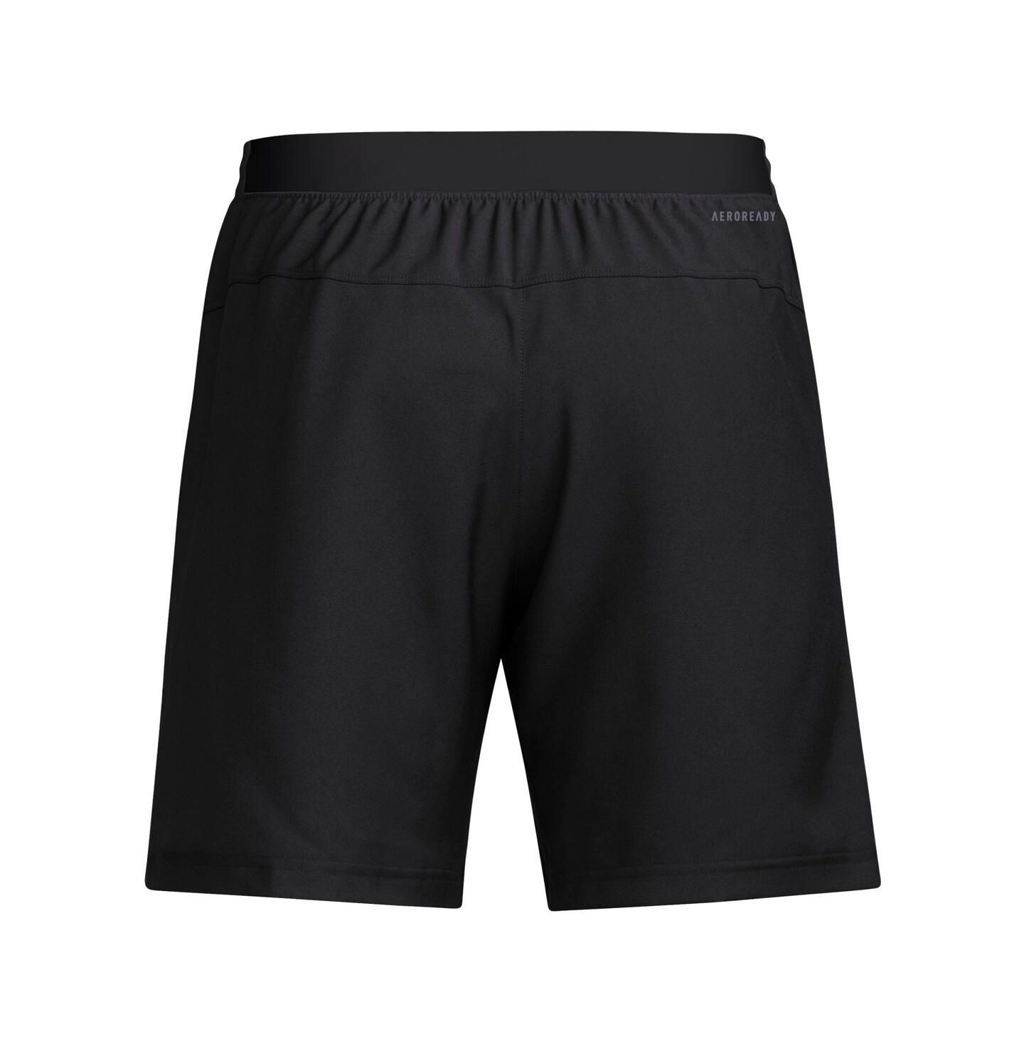 Мужские шорты adidas Black Nebraska Huskers Program Woven Training — фото 2