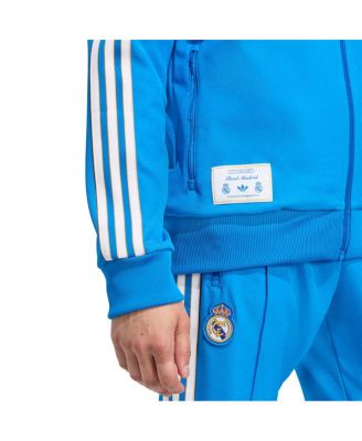 Men's Blue Real Madrid Terrace Icons Full-Zip Track Jacket