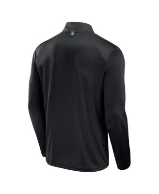 Men's Black Jacksonville Jaguars Defender Long Sleeve Quarter-Zip Jacket