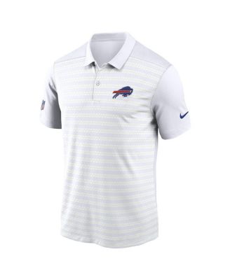 Men's White Buffalo Bills Sideline Victory Dri-FIT Polo Shirt