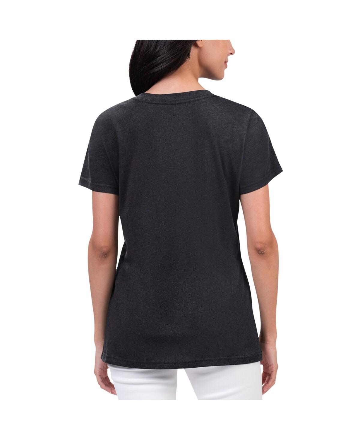 G-iii 4her By Carl Banks Women's Black Kyle Busch Key Move V-neck T-shirt In Black