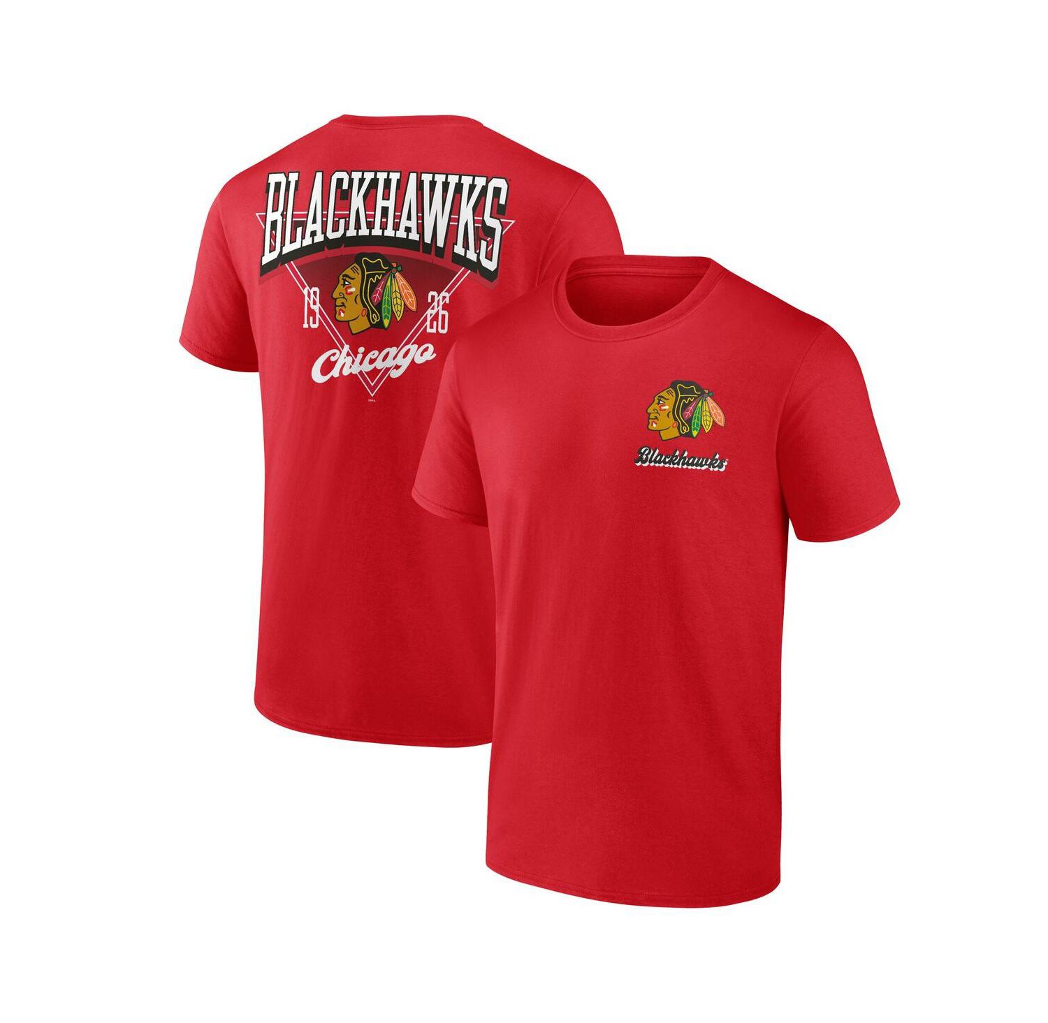 Men's Red Chicago Blackhawks Never Over T-Shirt