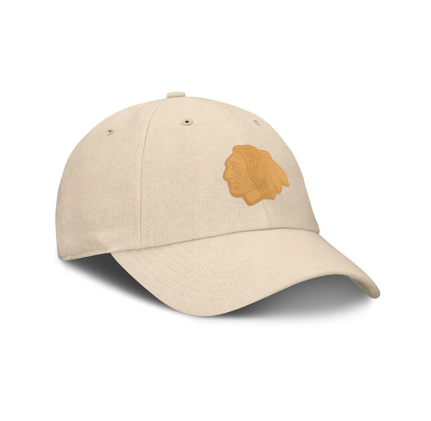 Men's Tan Chicago Blackhawks Front Office Canvas Adjustable Hat