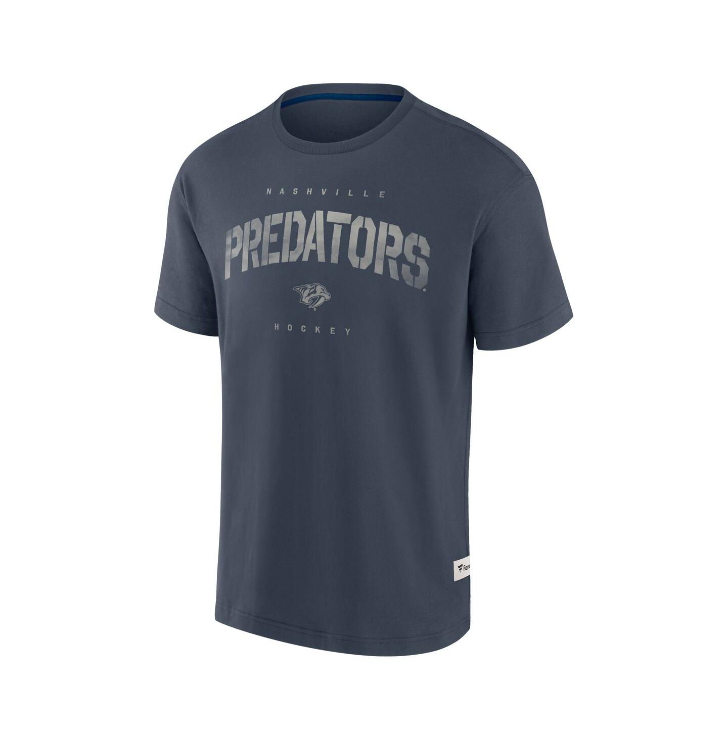 Мужская футболка Fanatics Navy Nashville Predators Elements Weathered Tonal Future Ground — фото 3
