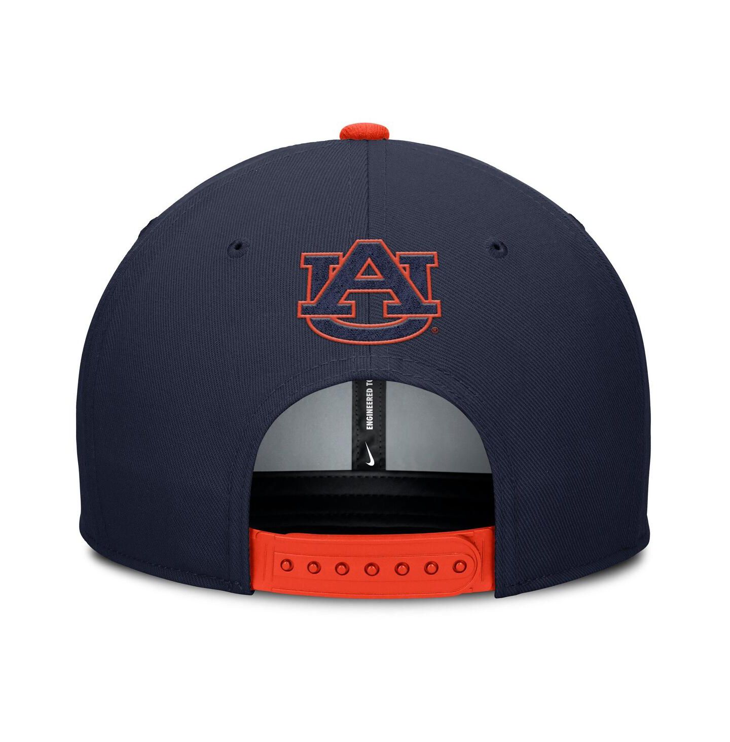 Мужская кепка Nike Navy/Orange Auburn Tigers 2025 Sideline Campus Pro Local Snapback Hat — фото 4